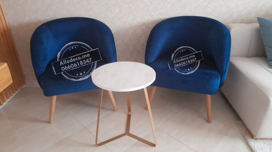 Fauteuil Mylo Bouclette  - Moderne allodeco