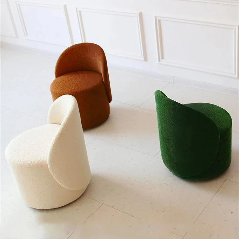Chaise Fauteuil TOMA de luxe avec dossier Minimaliste pour Pour coiffeuse - salle d'attente - salon - évènement - loges Festival etc - accueil...