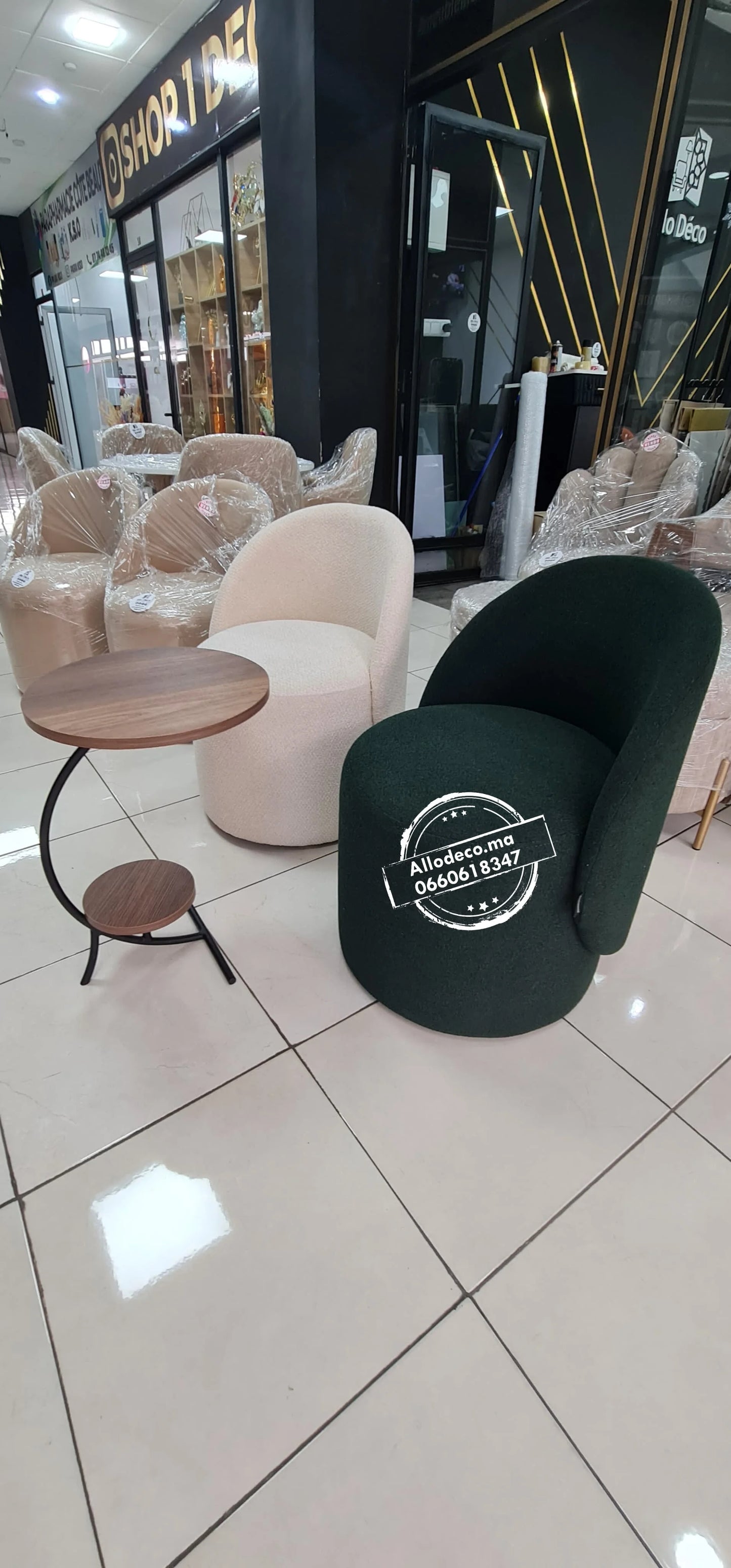 Chaise Fauteuil TOMA de luxe avec dossier Minimaliste pour Pour coiffeuse - salle d'attente - salon - évènement - loges Festival etc - accueil...
