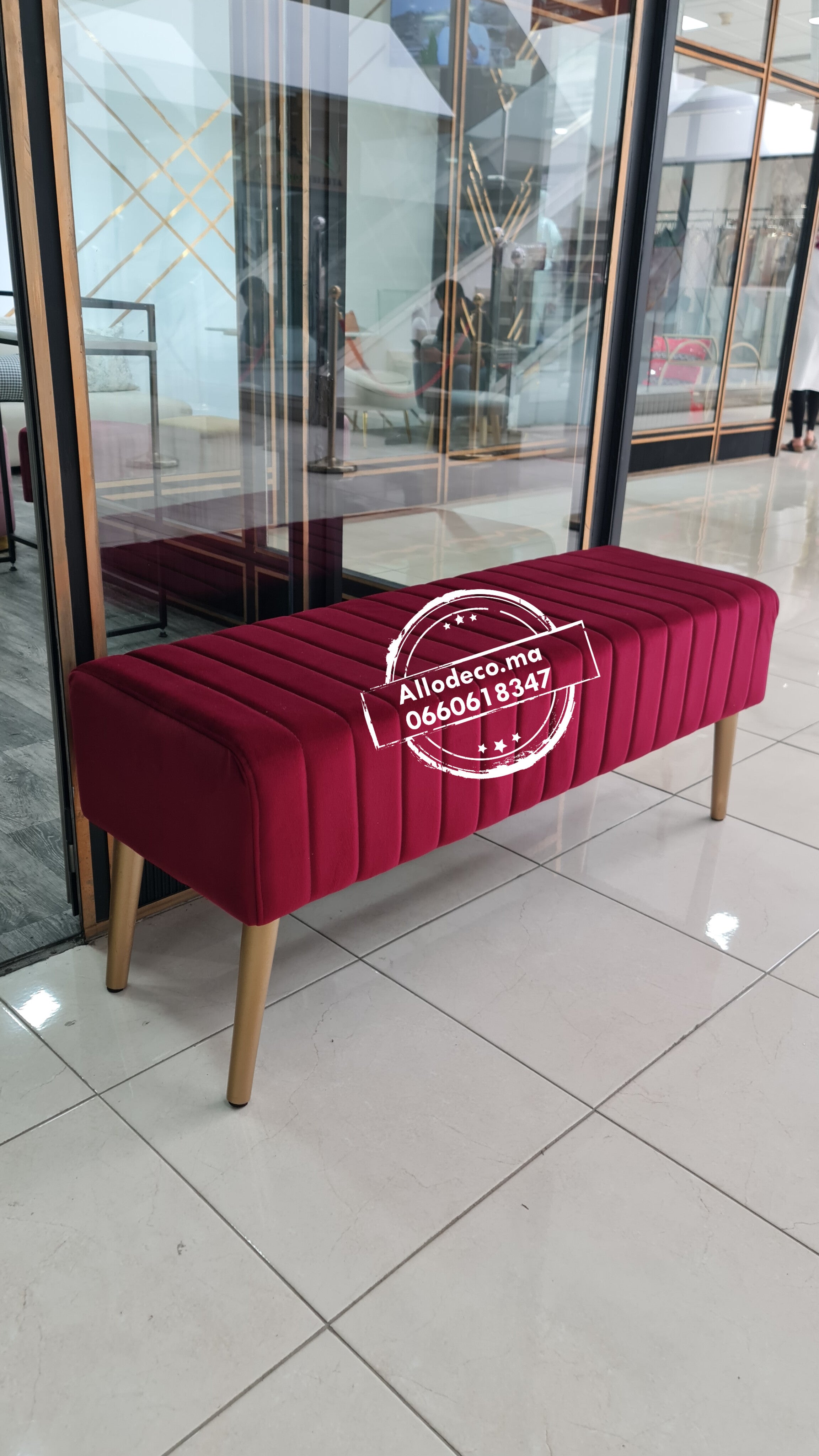 banquette Pouf rembourré Chic RIVA