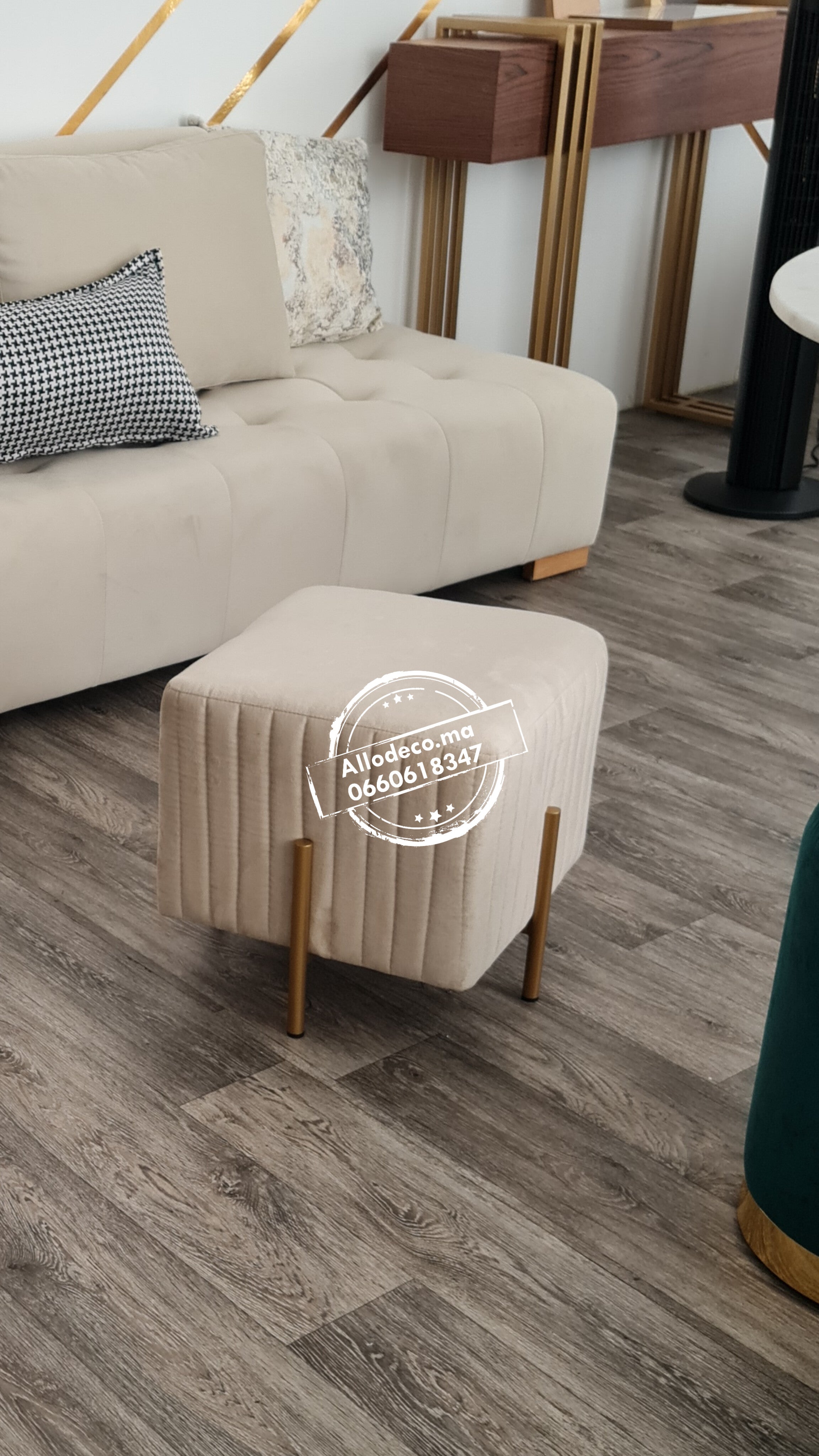 Ensemble Pack 2 Tabourets Chic style RINCO