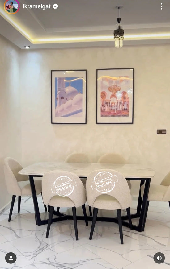 Chaise PICANTO – Confort velours pour un intérieur élégant