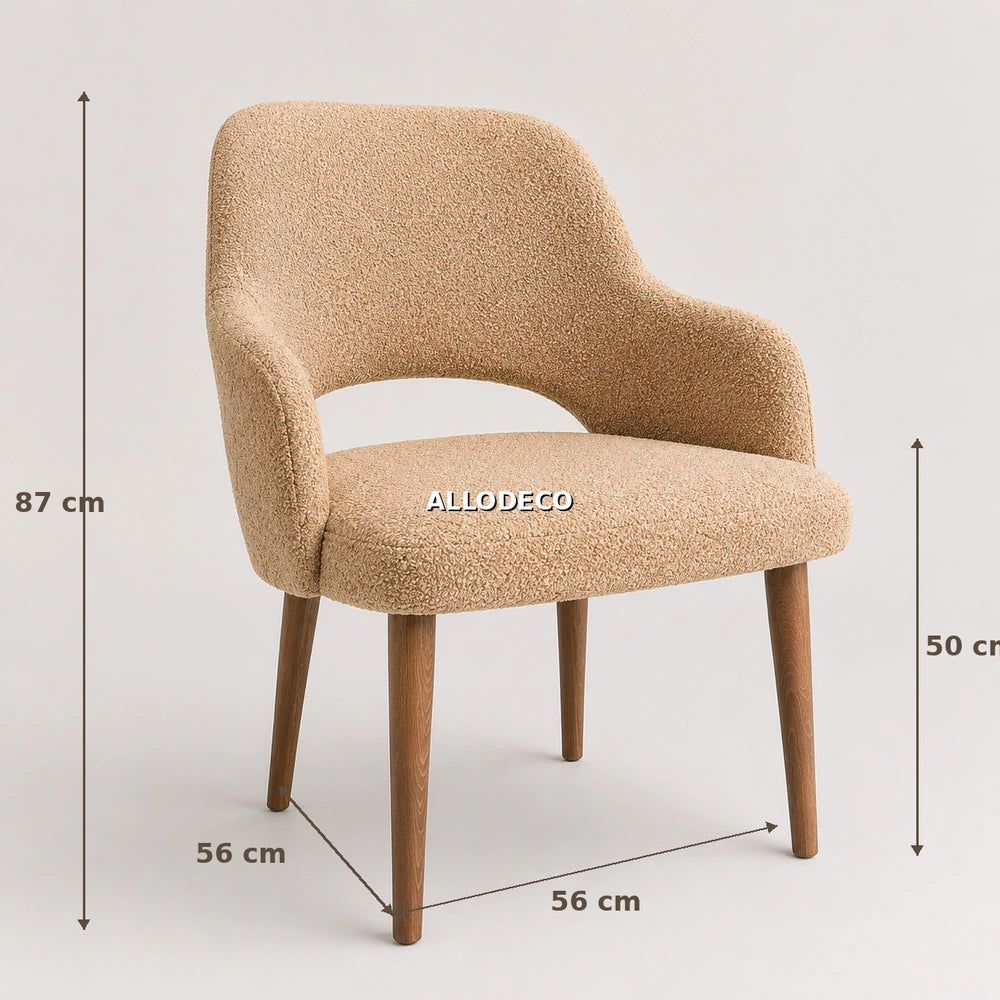 Chaise OSLO Allodeco – Design scandinave en hêtre massif