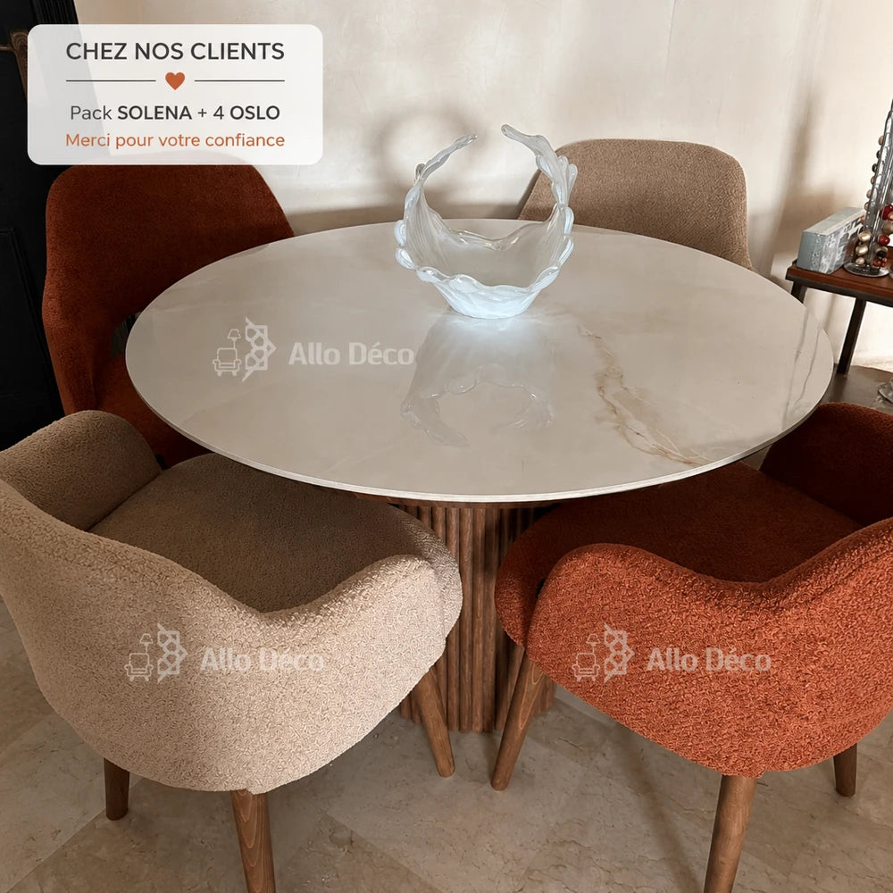 Pack Table SOLENA OSLO Allodeco – Ensemble Salle à Manger
