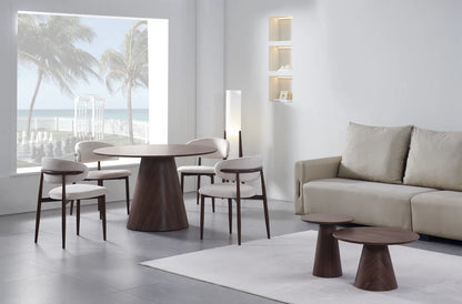 Table à Manger PYRAMID ATLAS – Bois massif  Plaqué Noyer