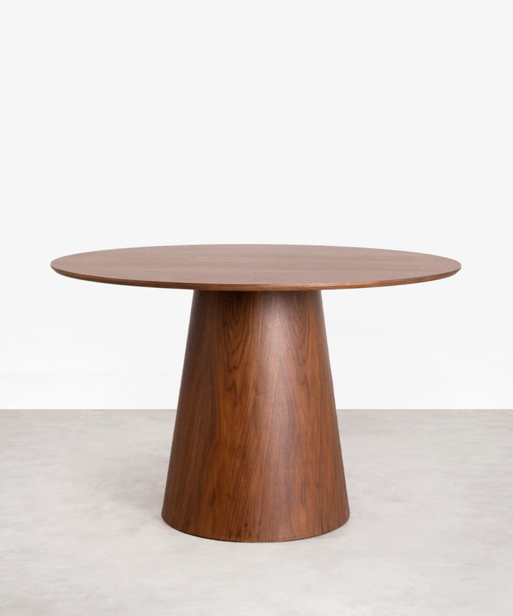 Table à Manger PYRAMID ATLAS – Bois massif  Plaqué Noyer