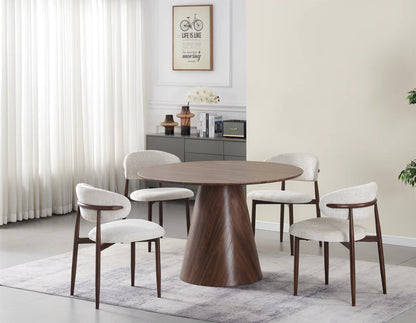 Table à Manger PYRAMID ATLAS – Bois massif  Plaqué Noyer