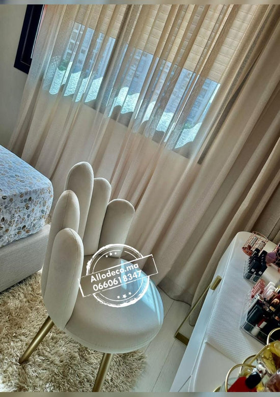 Chaise CHICO – Velours enveloppant, idéale pour coiffeuse