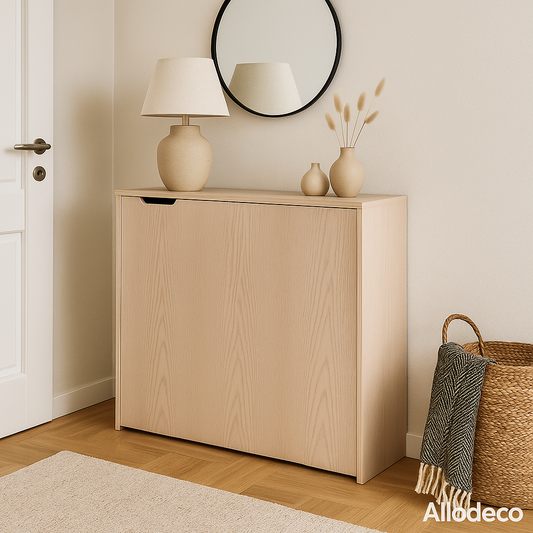 Bureau Magic & Console Moderne – Meuble Multifonction Gain de Place avec Rangement