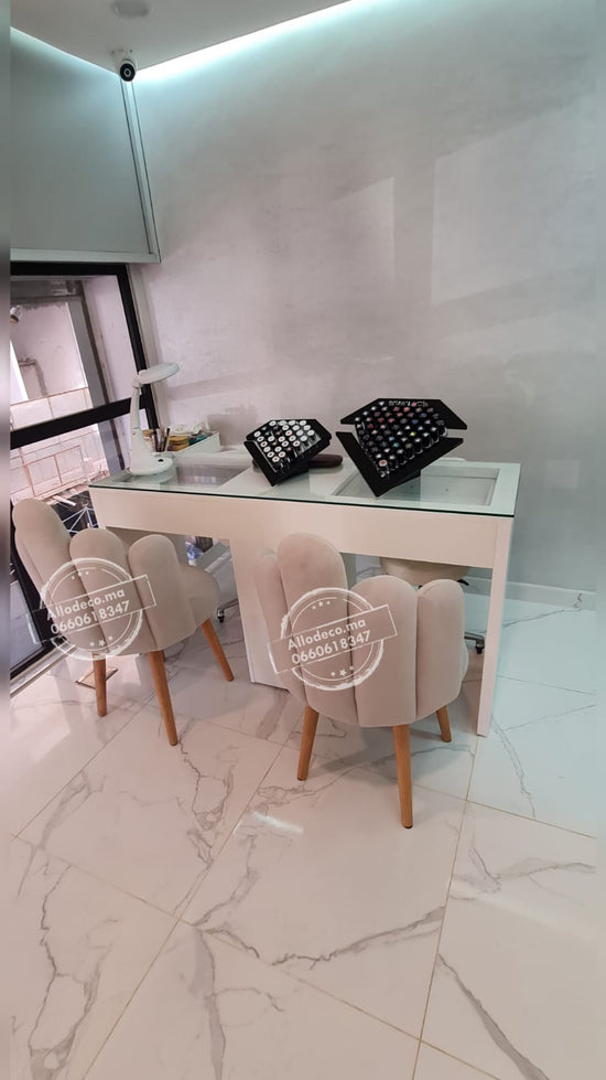 Chaise CHICO – Velours enveloppant, idéale pour coiffeuse