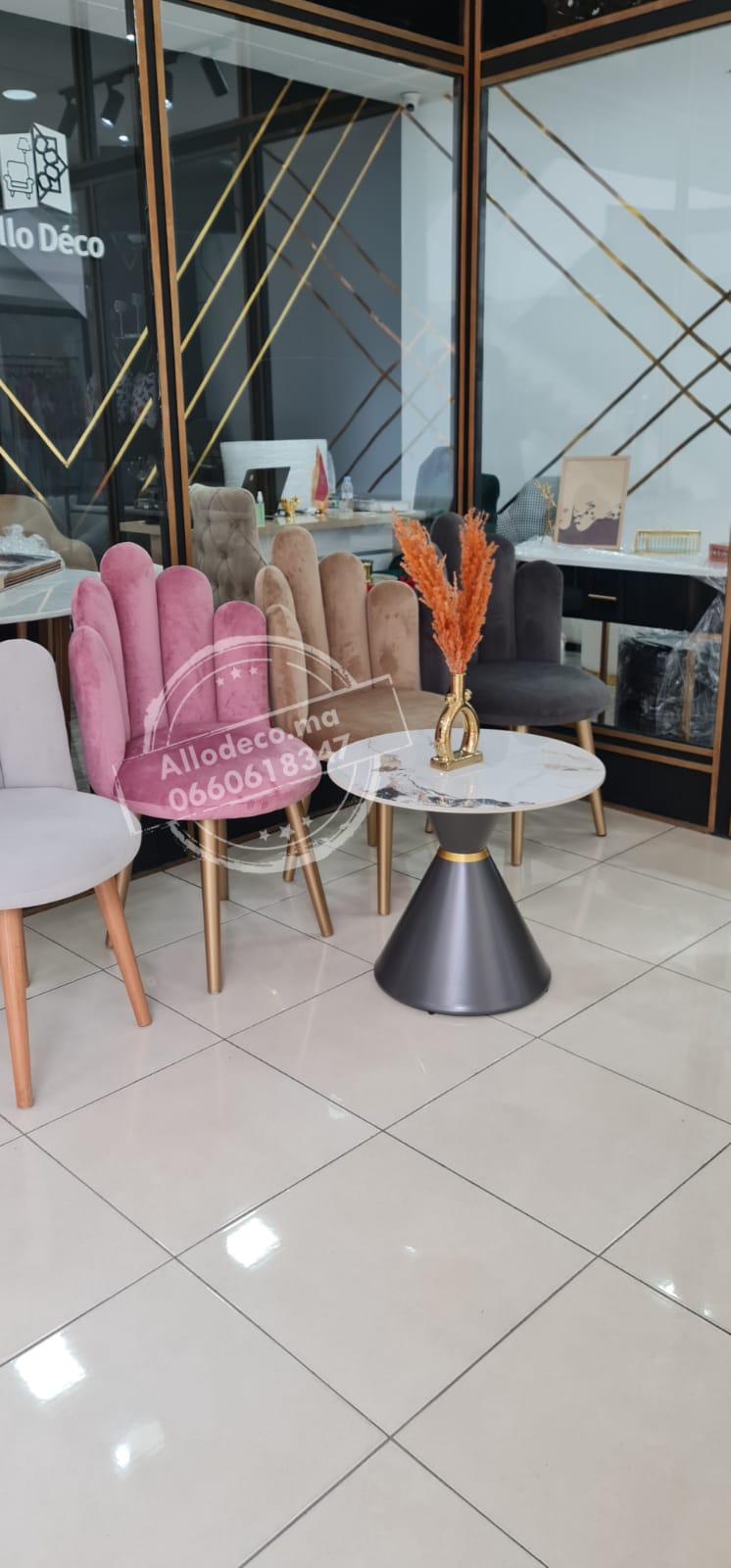 Chaise CHICO – Velours enveloppant, idéale pour coiffeuse
