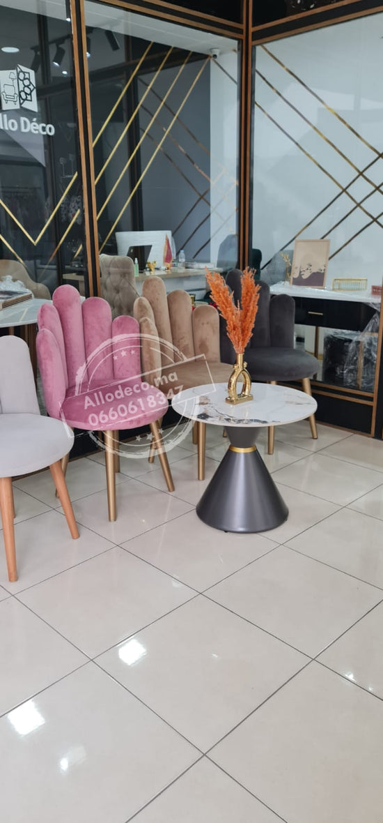 Chaise CHICO – Velours enveloppant, idéale pour coiffeuse