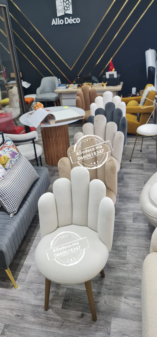 Chaise CHICO – Velours enveloppant, idéale pour coiffeuse