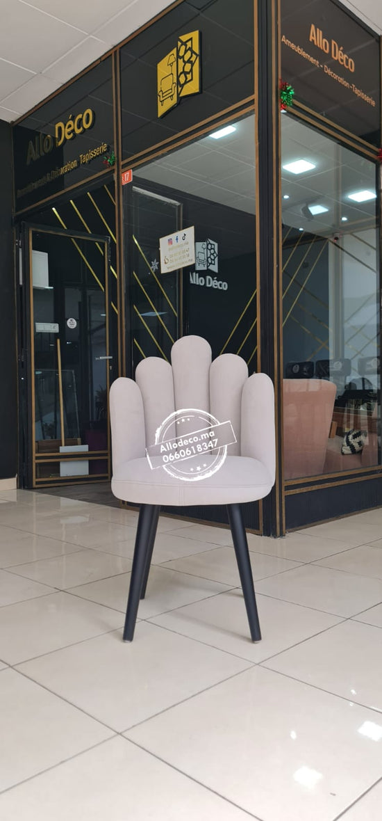 Chaise CHICO – Velours enveloppant, idéale pour coiffeuse
