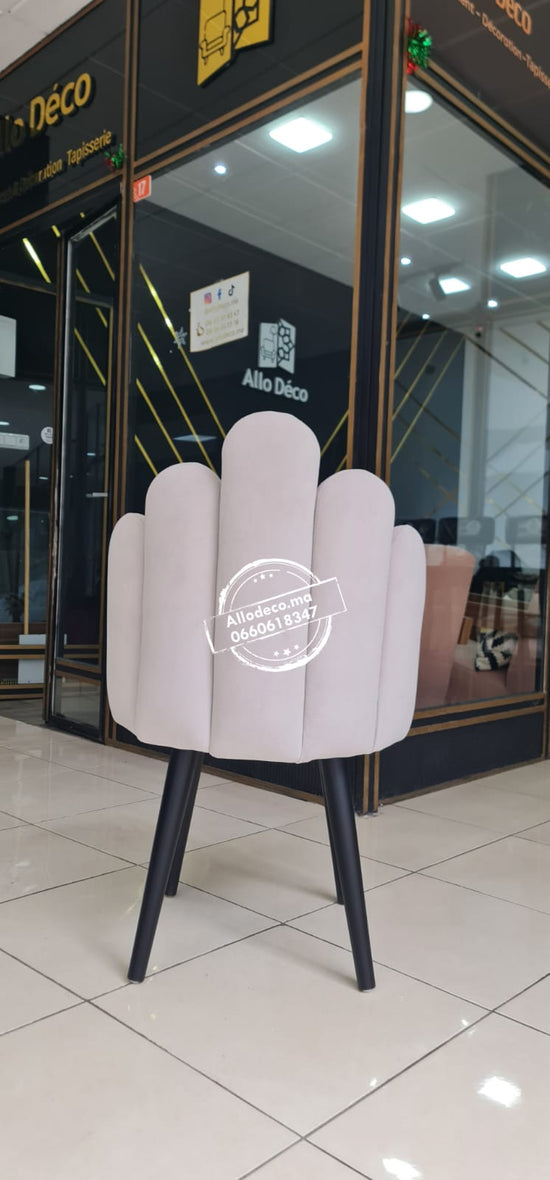 Chaise CHICO – Velours enveloppant, idéale pour coiffeuse