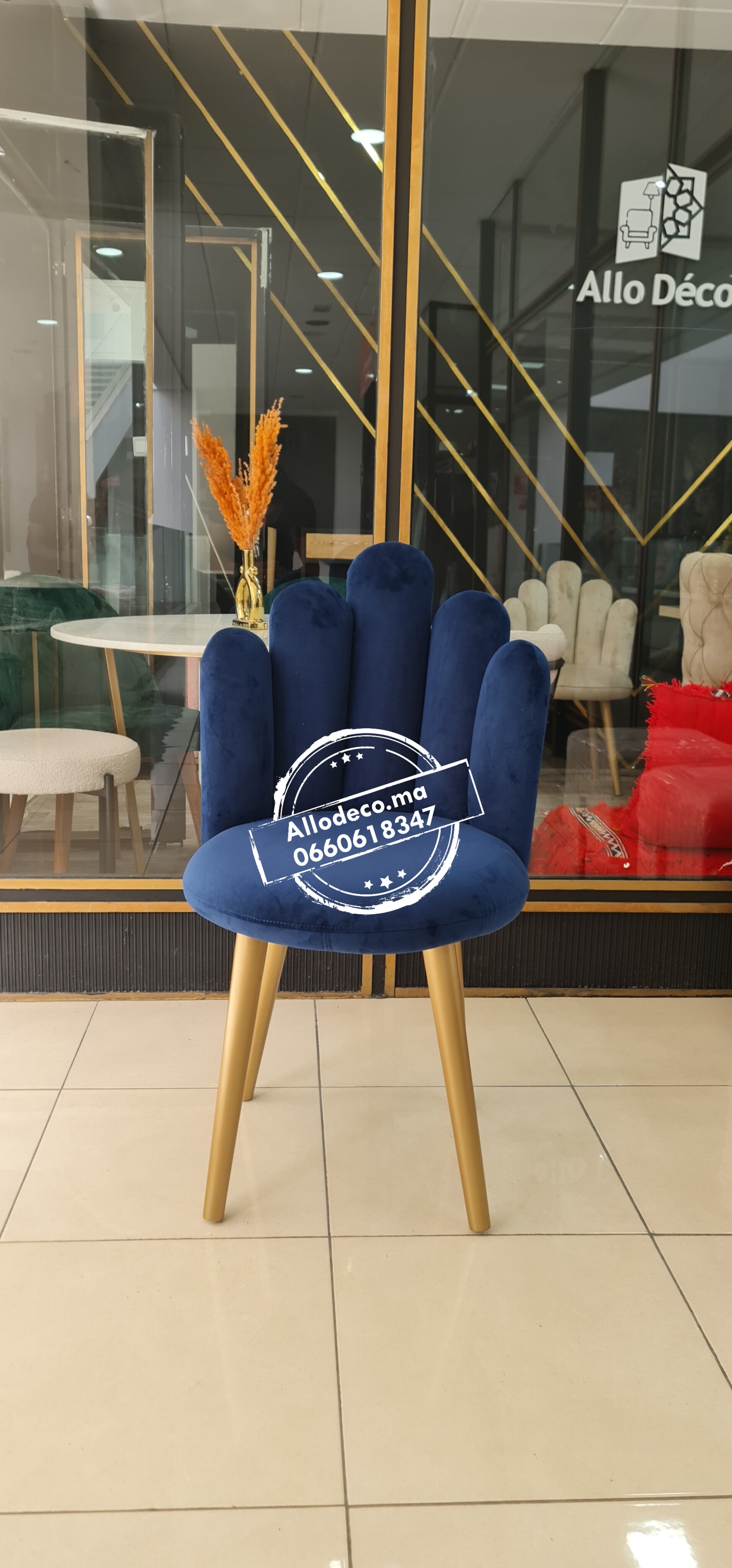 Chaise CHICO – Velours enveloppant, idéale pour coiffeuse