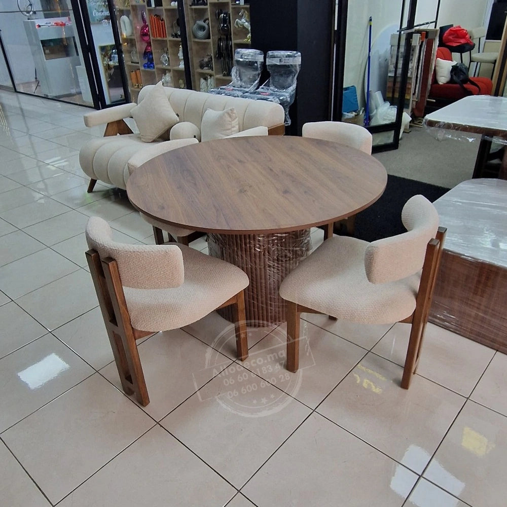 Chaise DALLAS Allodeco – Élégance & confort en bois de hêtre
