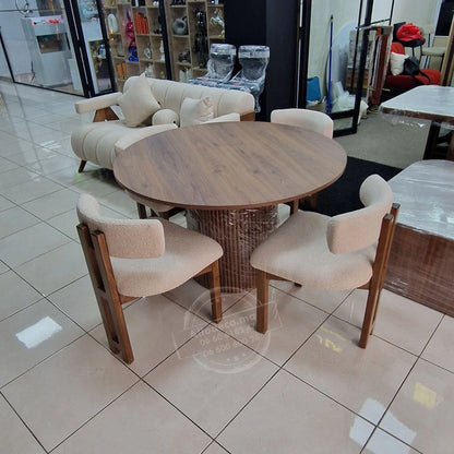 Chaise Dallas – Élégante en bois de hêtre pour salle à manger & salle d’attente