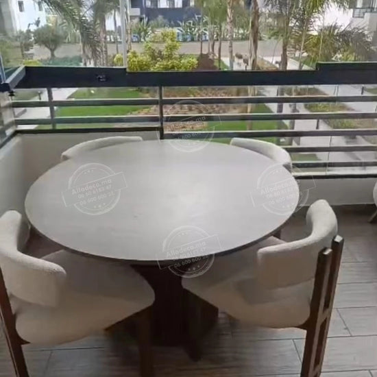 Chaise DALLAS Allodeco – Élégance & confort en bois de hêtre