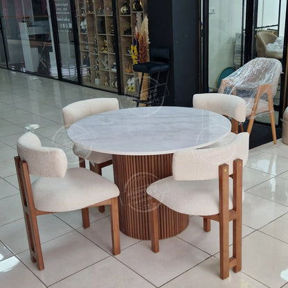 Chaise Dallas – Élégante en bois de hêtre pour salle à manger & salle d’attente