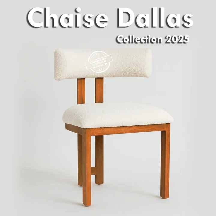 Chaise DALLAS Allodeco – Élégance & confort en bois de hêtre