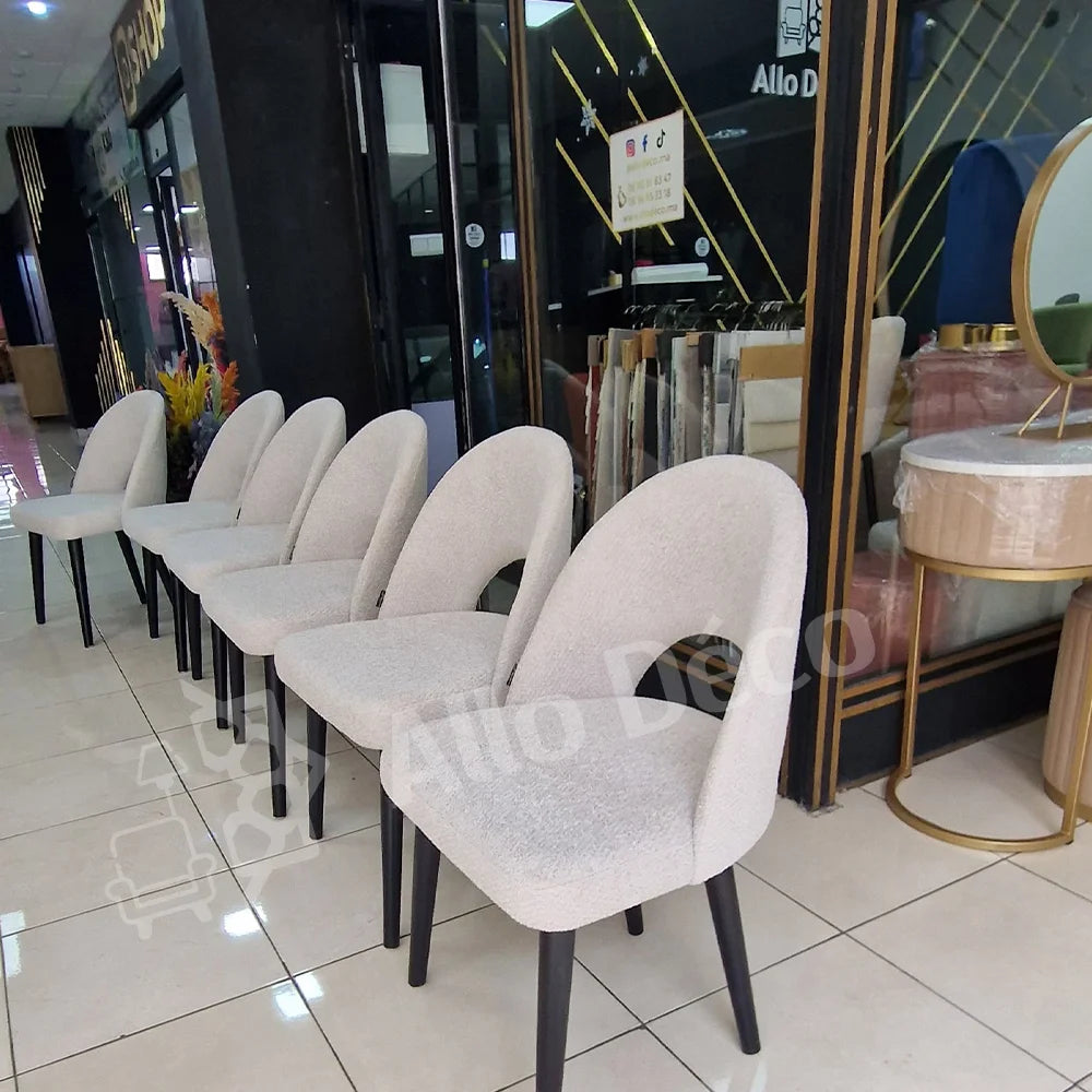 Chaise PICANTO Allodeco – Élégance & confort en bouclette