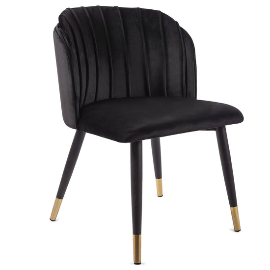 Chaise VITALY – Design glamour & confort en velours signé Allodeco