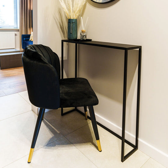 Chaise VITALY – Design glamour & confort en velours signé Allodeco