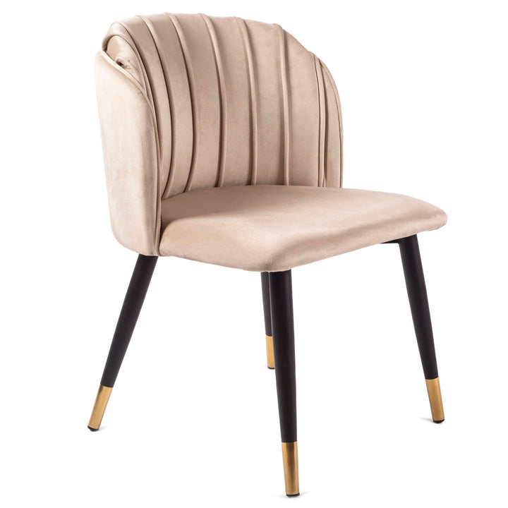 Chaise VITALY – Design glamour & confort en velours signé Allodeco