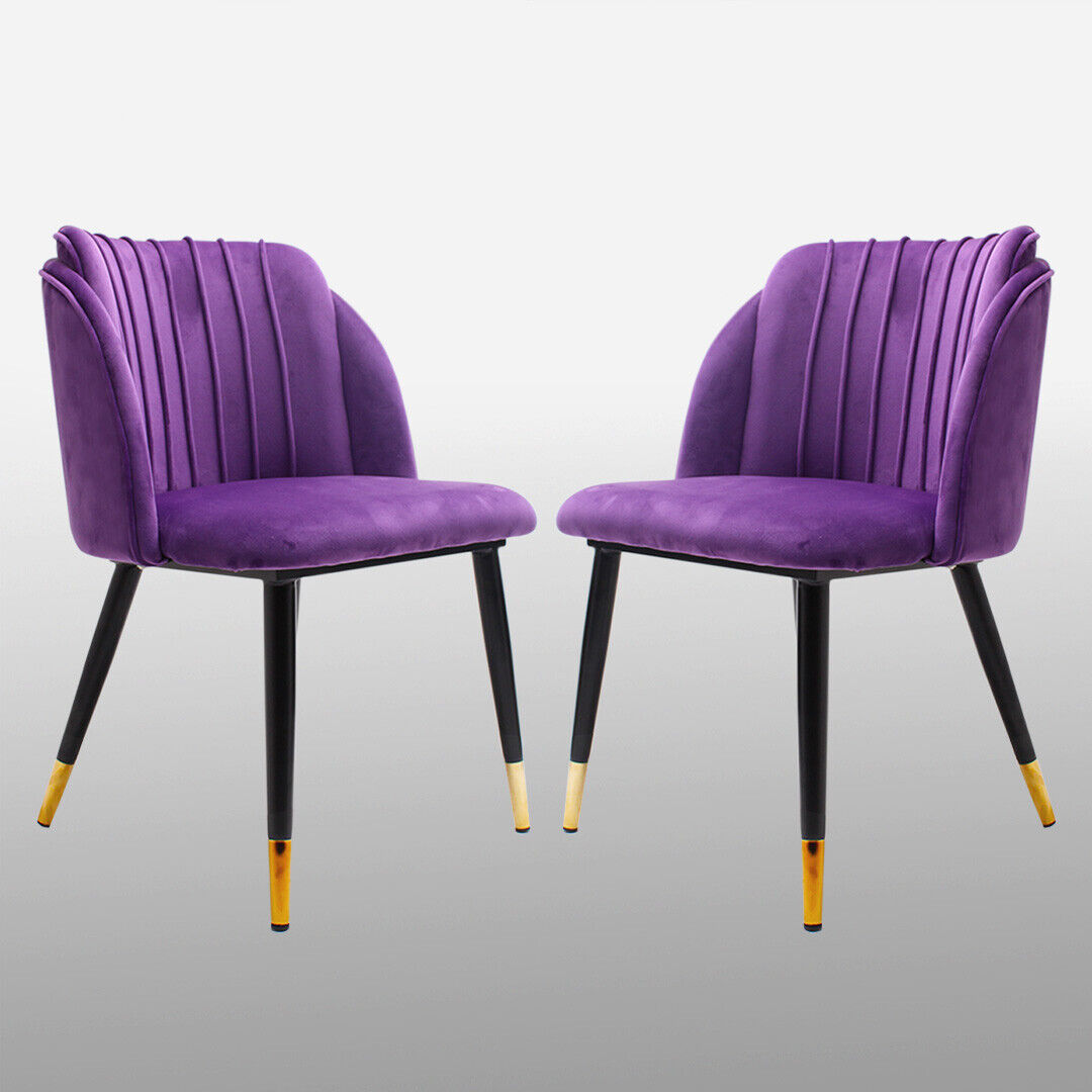 Chaise VITALY – Design glamour & confort en velours signé Allodeco