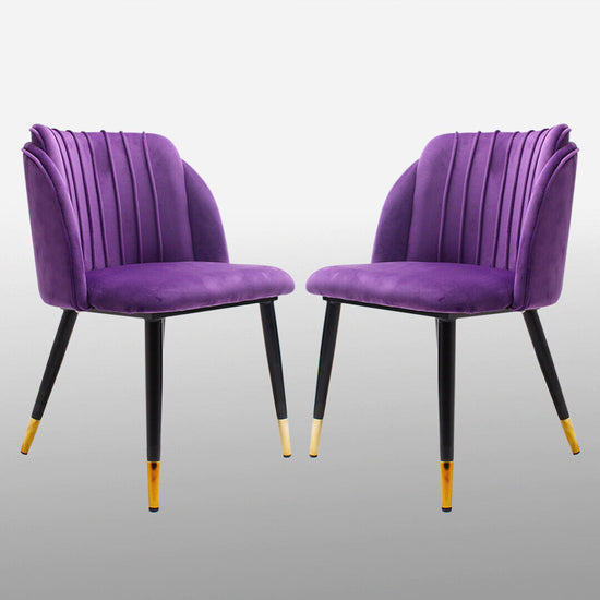 Chaise VITALY – Design glamour & confort en velours signé Allodeco
