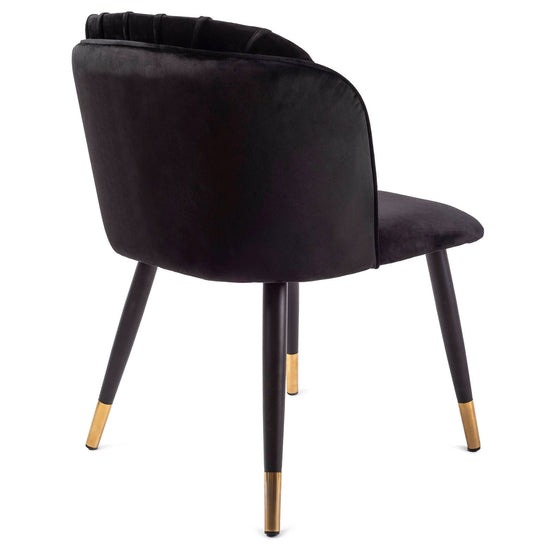Chaise VITALY – Design glamour & confort en velours signé Allodeco