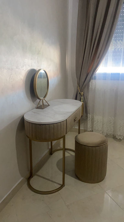 Pack Coiffeuse + Tabouret + Miroir Maroc