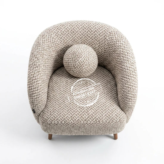 Fauteuil Mylo Bouclette  - Moderne Allodéco