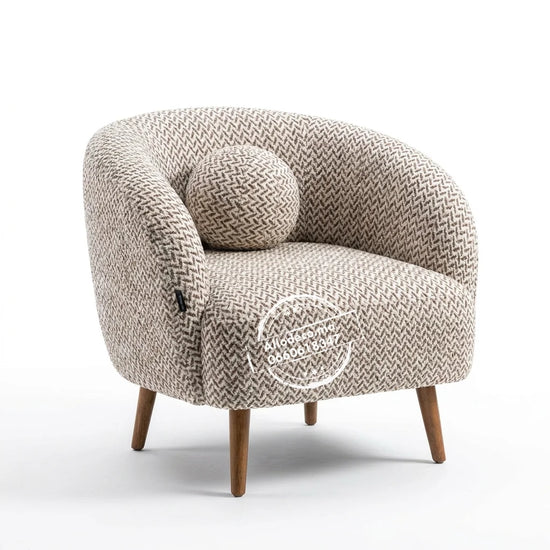 Fauteuil Mylo Bouclette  - Moderne Allodéco