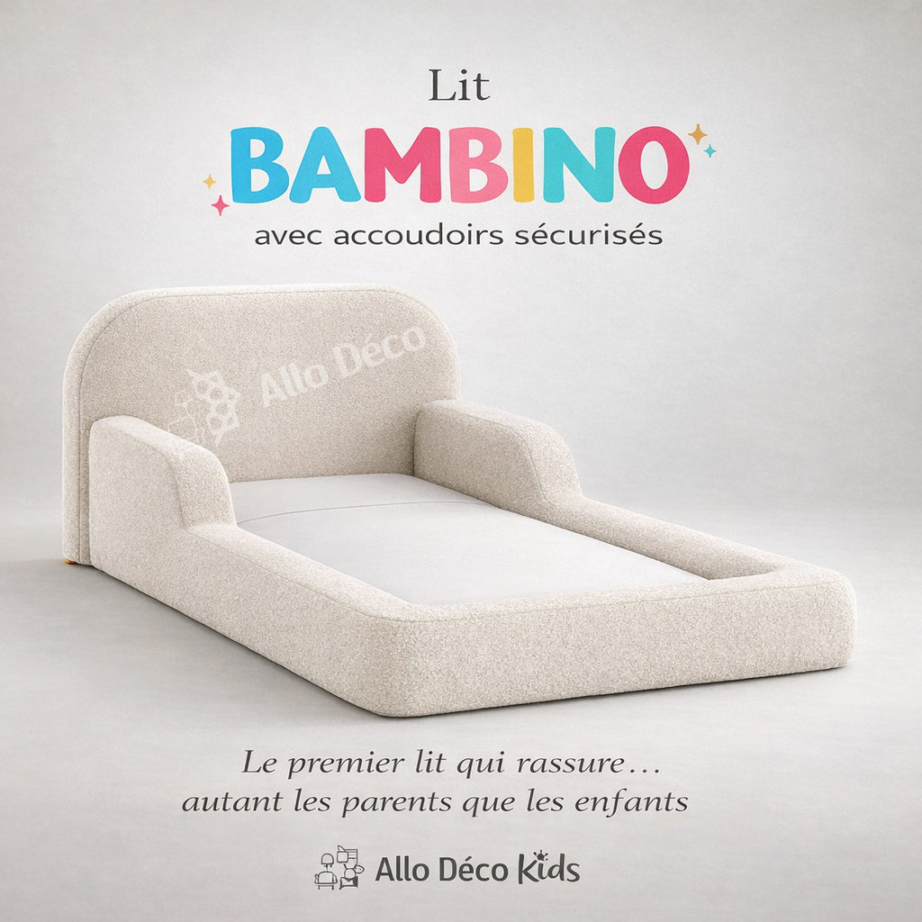Lit enfant Bambino Cocoon avec accoudoirs – Confort et sécurité pour enfant