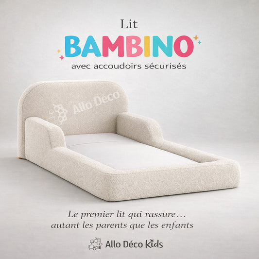 Lit enfant Bambino Cocoon avec accoudoirs – Confort et sécurité pour enfant