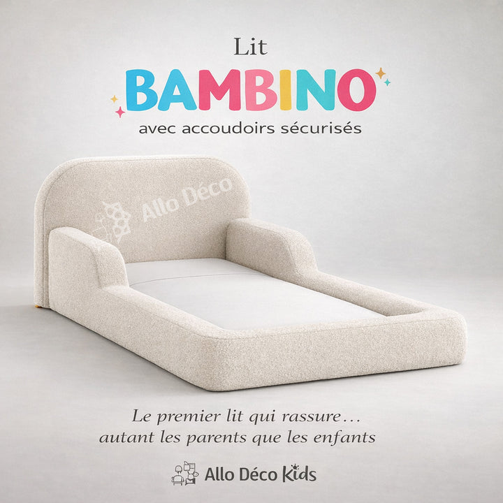 Lit enfant Bambino Cocoon avec accoudoirs – Confort et sécurité pour enfant