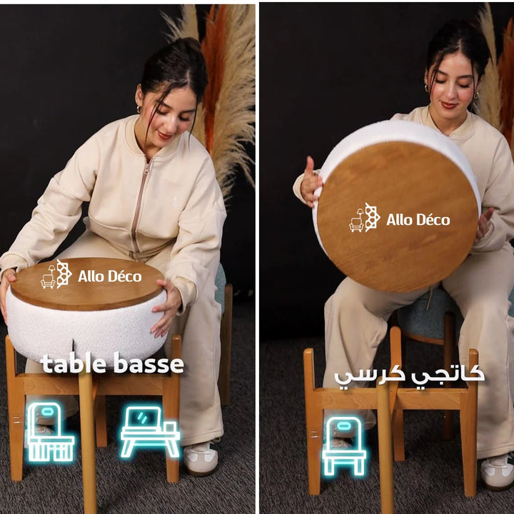 Pouf Caméléon – Gain d’espace votre intérieur ou Airbnb
