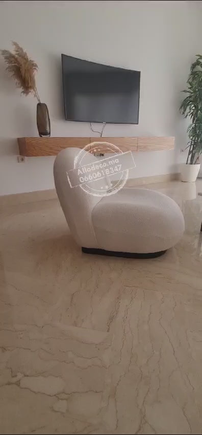 Fauteuil Pacha Bouclette - Allodeco Maroc
