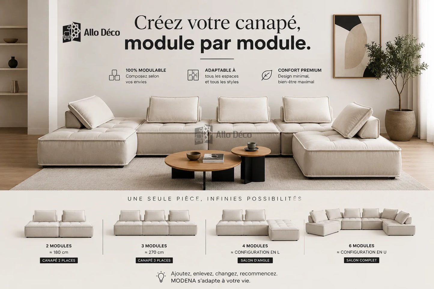 MODENA – Canapé Modulable