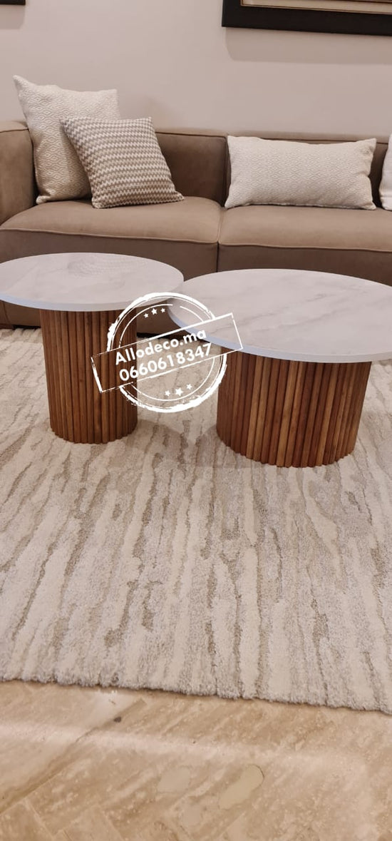 Tables basses NARDO – Duo design en bardage bois