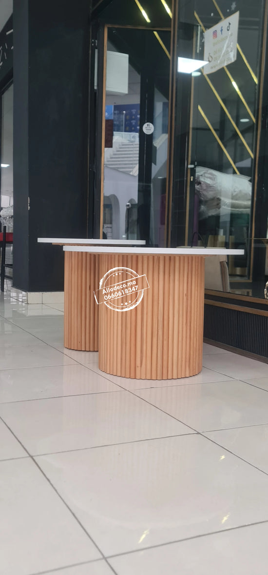 Tables basses NARDO – Duo design en bardage bois