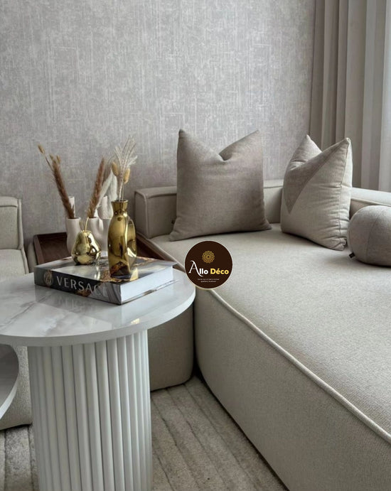 Tables basses NARDO Blanc – Duo lumineux & design épuré